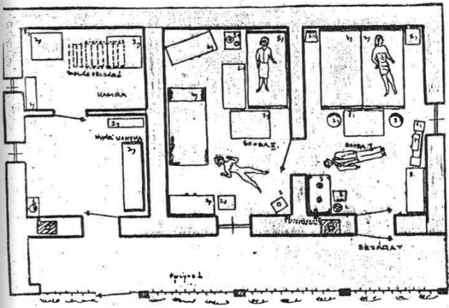 Helyszínrajz 1961-ből: így feküdtek a holttestek 
